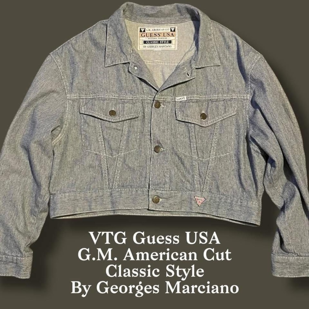 Guess Women's Vintage Blue Denim Jacket